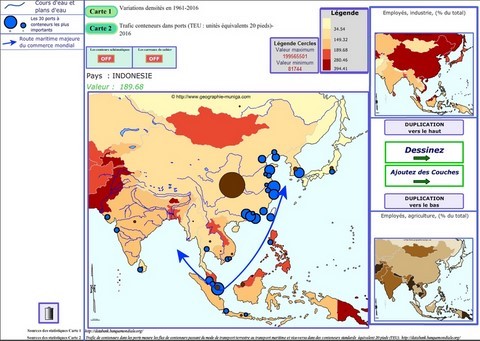 Logiciel de cartographie de l'Asie du Sud et de l'Est - Jacques MUNIGA