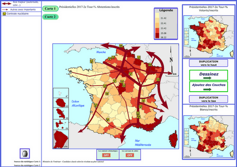 Logiciel de cartographie de la France - Jacques MUNIGA