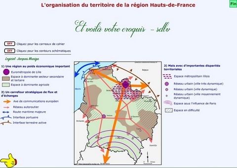 L'organisation du territoire de la région des Hauts de France - Jacques MUNIGA