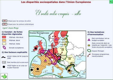 Les disparités socio-spatiales dans l'Union Européenne  - Jacques MUNIGA