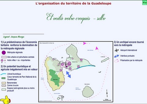 L'organisation du territoire de la Guadeloupe