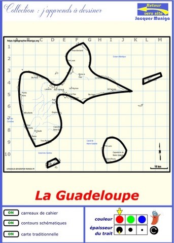 Je dessine la Guadeloupe par Jacques MUNIGA