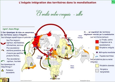 Inégale intrégration des territoires dans le monde - Jacques MUNIGA