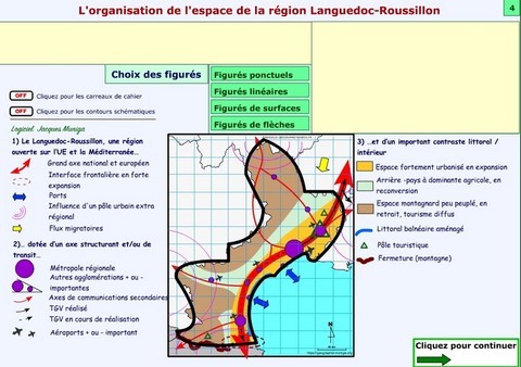 L'organisation de l'espace de la région Languedoc-Roussillon - Jacques MUNIGA