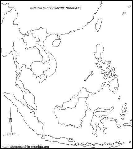 Carte de la mer de Chine méridionale - Jacques MUNIGA