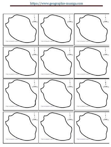 Carte de l'île de la Réunion schématique - Jacques MUNIGA