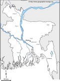 Carte du Bangladesh - Jacques MUNIGA