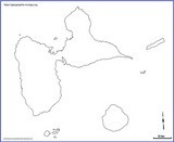 Carte de la Guadeloupe par Jacques MUNIGA