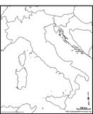 Fond de carte de l'Italie par Jacques MUNIGA