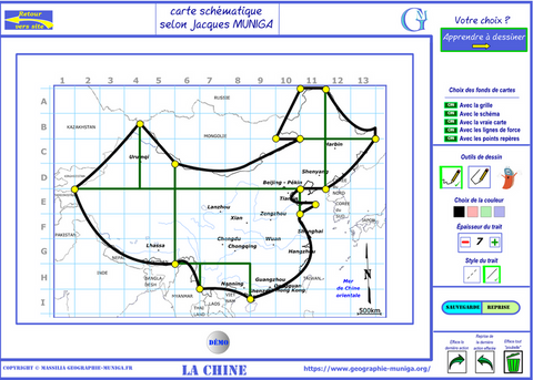 Je dessine la Chine schématique