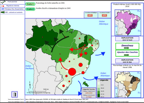 Logiciel de cartographie le Brésil - Jacques MUNIGA