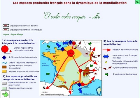 Les espaces productifs français dans la dynamique de la mondialisation - Jacques MUNIGA