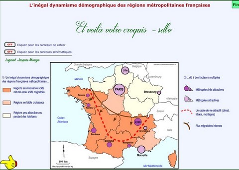 L’inégal dynamisme démographique des régions métropolitaines françaises