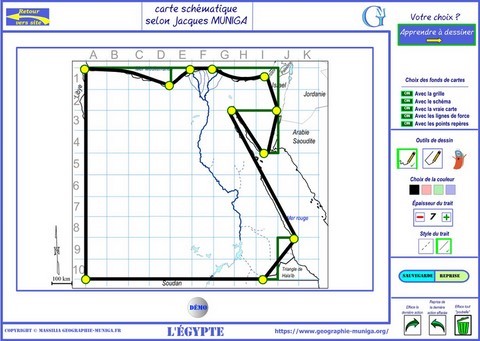 Je dessine l'Egypte schématique