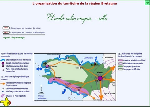 L'organisation du territoire de la région Bretagne - Jacques MUNIGA