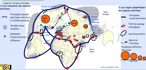 Les espaces maritimes, ressources et enjeux géopolitiques - Jacques MUNIGA