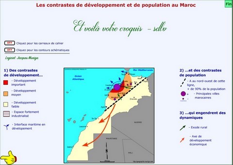 Les contrastes de développement et de population au Maroc - Jacques MUNIGA