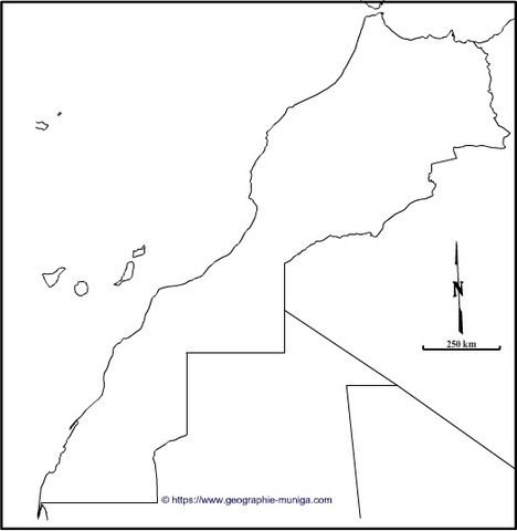 Carte du Maroc - Jacques MUNIGA