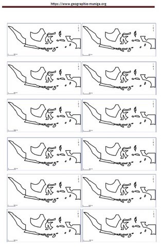 Carte schématique de l'Indonésie - Jacques MUNIGA