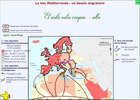 2e - La mer Méditerranée : un bassin migratoire - Jacques MUNIGA