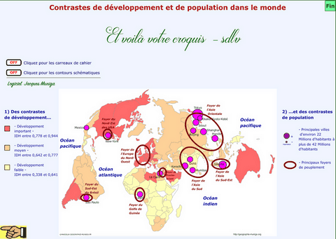 Contrastes de développement et de population dans le monde - Jacques MUNIGA