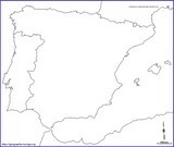 Fond de carte de l'Espagne par Jacques MUNIGA