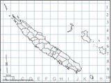 Carte de la Nouvelle Calédonie avec grille - Jacques MUNIGA
