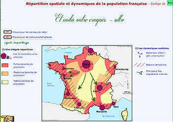 Tous les croquis de géographie du collège classe de troisième