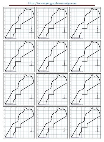 Carte schématique du Maroc - Jacques MUNIGA