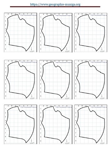Région les Hauts de France schématique avec grille - Jacques MUNIGA